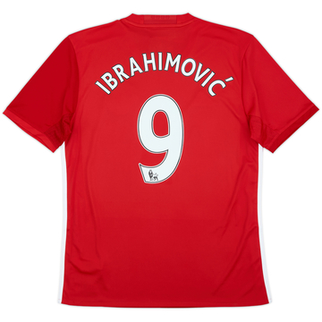 2016-17 Manchester United Home Shirt Ibrahimovic #9 (M)