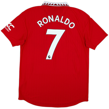 2022-23 Manchester United Authentic Home Shirt Ronaldo #7 - 8/10 - (L)