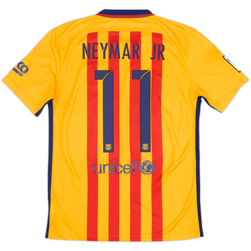 2015-16 Barcelona Away Shirt Neymar Jr #11 - 6/10 - (M)