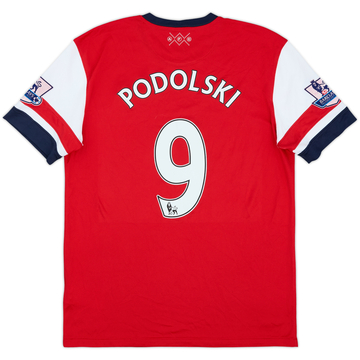 2012-14 Arsenal Home Shirt Podolski #9 - 6/10 - (M)