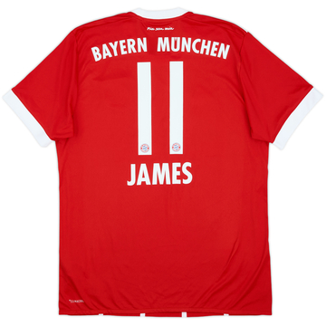 2017-18 Bayern Munich Home Shirt James #11 - 10/10 - (M)