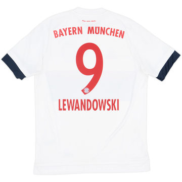 2015-16 Bayern Munich Away Shirt Lewandowski #9 - 7/10 - (M)