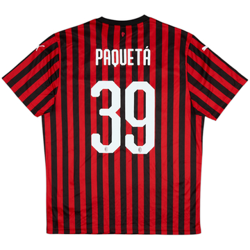 2019-20 AC Milan Home Shirt Paqueta #39 (L)