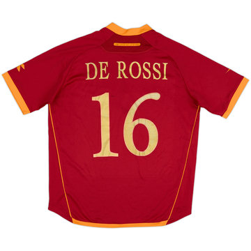 2006-07 Roma Home Shirt De Rossi #16 - 6/10 - (L)