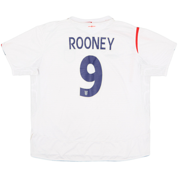 2005-07 England Home Shirt Rooney #9 - 5/10 - (XXL)