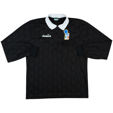 1990s Italy FIGC Diadora Referee L/S Shirt - 8/10 - (XL)