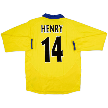 2003-05 Arsenal Away L/S Shirt Henry #14 - 9/10 - (M)