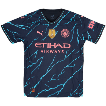 2023-24 Manchester City Match Issue FA Cup Third Shirt Lewis #82