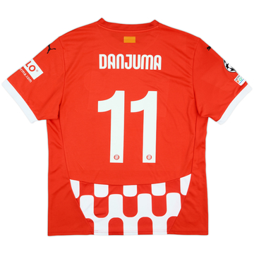 2024-25 Girona Match Issue Champions League Home Shirt Danjuma #11