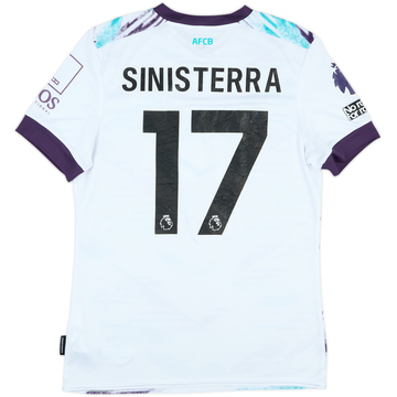 2024-25 Bournemouth Match Issue Away Shirt Sinisterra #17