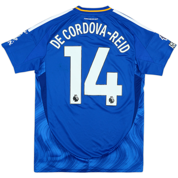2024-25 Leicester Match Issue Home Shirt De Cordova-Reid #14