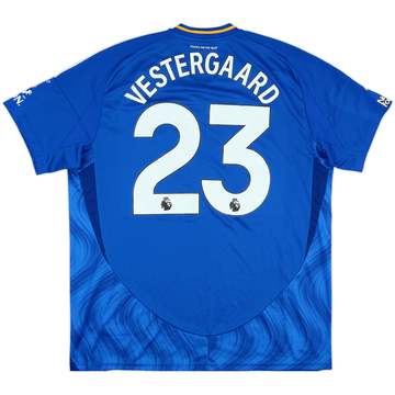2024-25 Leicester Match Issue Home Shirt Vestergaard #23