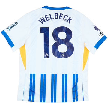 2024-25 Brighton Match Issue Home Shirt Welbeck #18