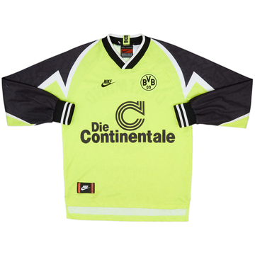 1995-96 Borussia Dortmund 'Deutscher Meister' Home L/S Shirt - 8/10 - (S)