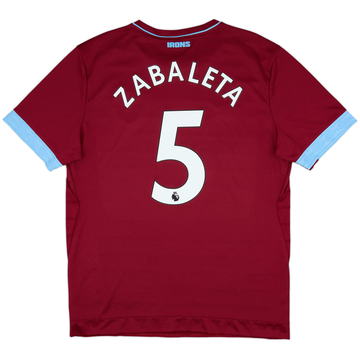 2018-19 West Ham Home Shirt Zabaleta #5 - 9/10 - (XL)