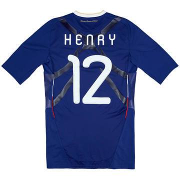 2009-10 France Player Issue Techfit Home Shirt Henry #12 - 8/10 - (L)