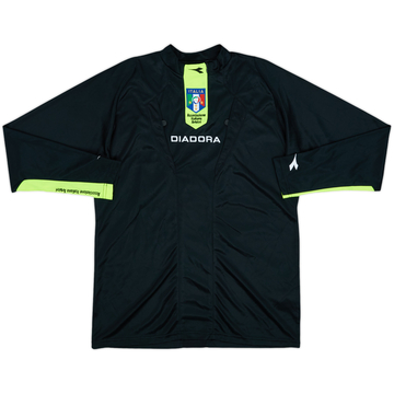 2009-10 Italy FIGC Diadora Referee L/S Shirt - 9/10 - (S)