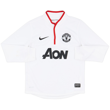 2012-14 Manchester United Away L/S Shirt - 9/10 - (S.Boys)
