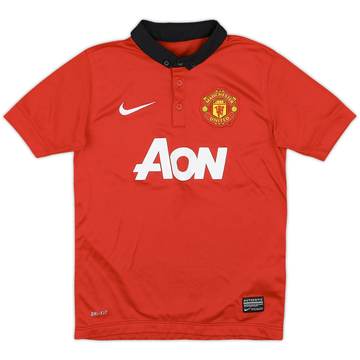 2013-14 Manchester United Home Shirt - 9/10 - (7-8 Years)