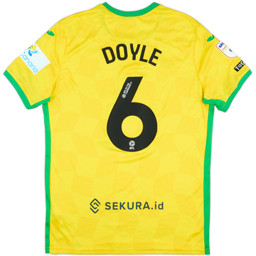 2024-25 Norwich City Match Issue Home Shirt Doyle #6