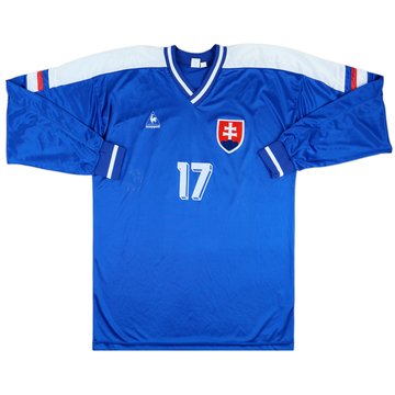 1994-96 Slovakia Match Issue Home L/S Shirt #17