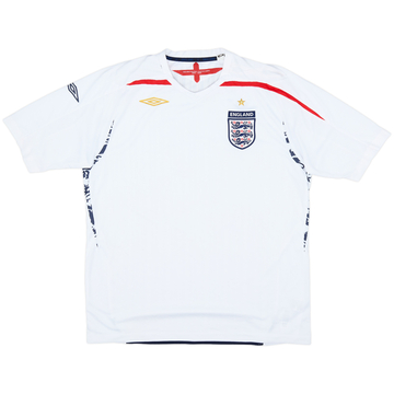 2007-09 England Home Shirt - 5/10 - (XL)