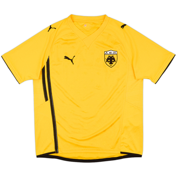 2010-11 AEK Athens Home Shirt - 7/10 - (L)