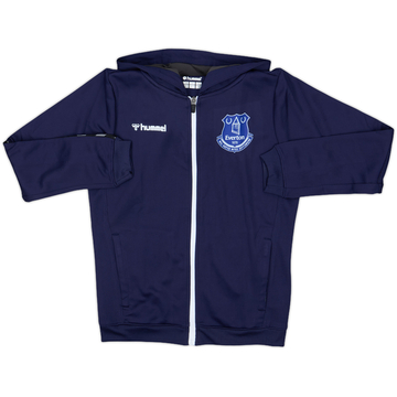 2020-21 Everton Hummel Hooded Track Jacket - 8/10 - (M.Boys)