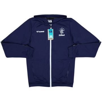 2018-19 Rangers Hummel Hooded Track Top (XL.Boys)