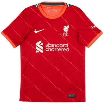 2021-22 Liverpool Home Shirt - 6/10 - (M.Boys)