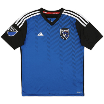 2014-15 San Jose Earthquakes Home Shirt - 7/10 - (L.Boys)