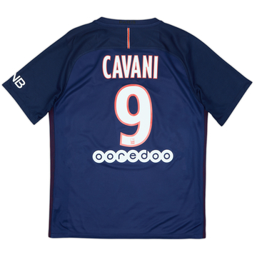 2016-17 Paris Saint-Germain Home Shirt Cavani #9 - 6/10 - (M)