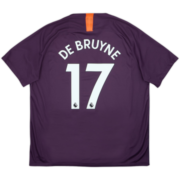 2018-19 Manchester City Third Shirt De Bruyne #17 - 9/10 - (XL)