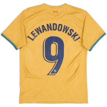 Camiseta de visitante del Barcelona 2022-23 Lewandowski #9 - 7/10 - (S)