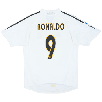 2004-05 Real Madrid Camiseta de local Ronaldo #9 - 5/10 - (S)