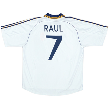 1998-00 Real Madrid Home Shirt Raul #7 - 8/10 - (XL)