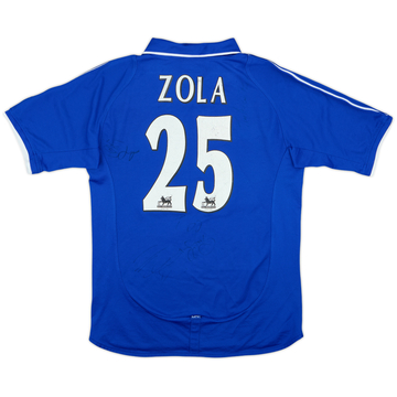 2001-03 Chelsea Signed Home Shirt Zola #25 - 6/10 - (S)