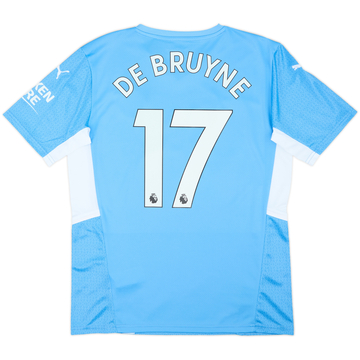 2021-22 Manchester City Home Shirt De Bruyne #17 (M)