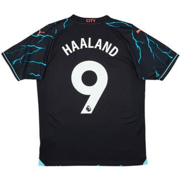 2023-24 Manchester City Third Shirt Haaland #9 - 9/10 - (M)