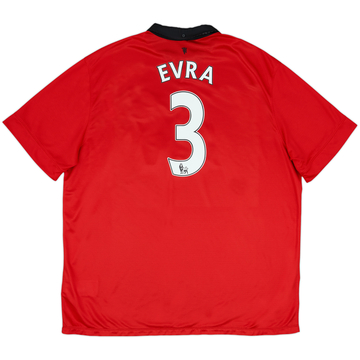 2013-14 Manchester United Home Shirt Evra #3 - 8/10 - (3XL)