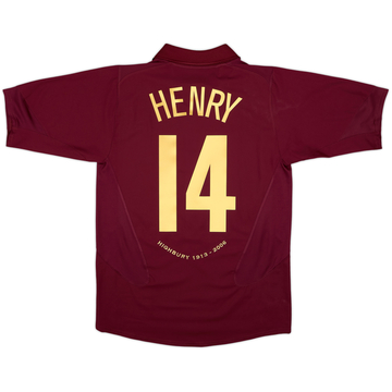 2005-06 Arsenal Home Shirt Henry #14 - 8/10 - (M)
