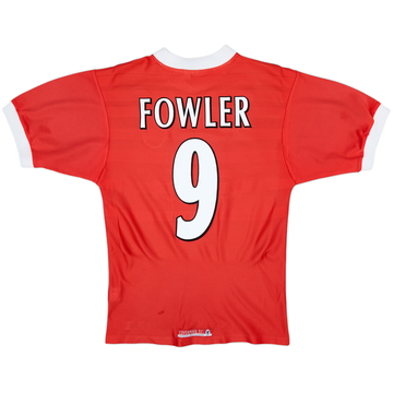 1998-00 Liverpool Home Shirt Fowler #9 - 5/10 - (S)