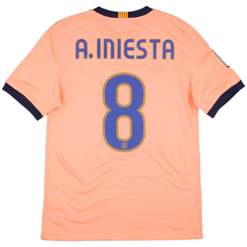 2009-10 Barcelona Away Shirt A.Iniesta #8 - 9/10 - (S)