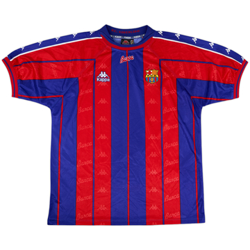 1997-98 Barcelona Home Shirt - 10/10 - (XL)