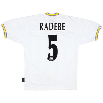 1996-98 Leeds United Home Shirt Radebe #5 - 7/10 - (S)