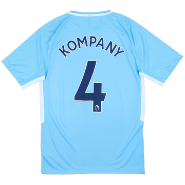 2017-18 Manchester City Home Shirt Kompany #4 (S)