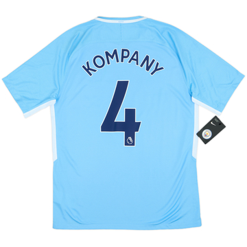 2017-18 Manchester City Home Shirt Kompany #4 (M)