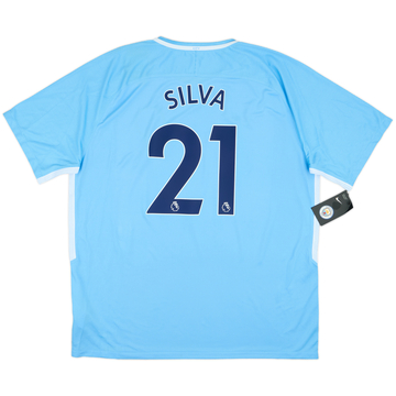 2017-18 Manchester City Home Shirt Silva #21 (XXL)
