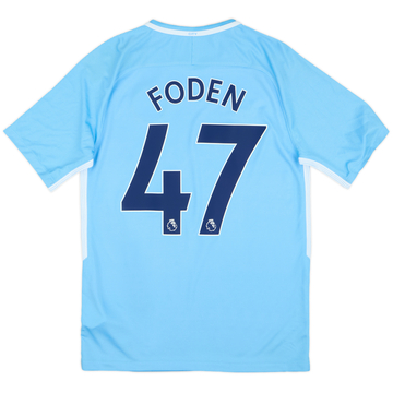 2017-18 Manchester City Home Shirt Foden #47 (S)