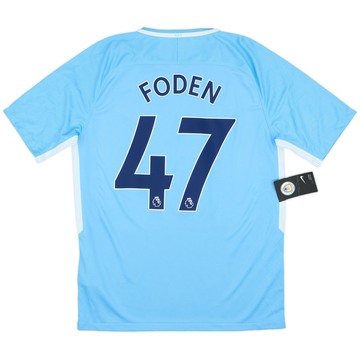 2017-18 Manchester City Home Shirt Foden #47 (M)